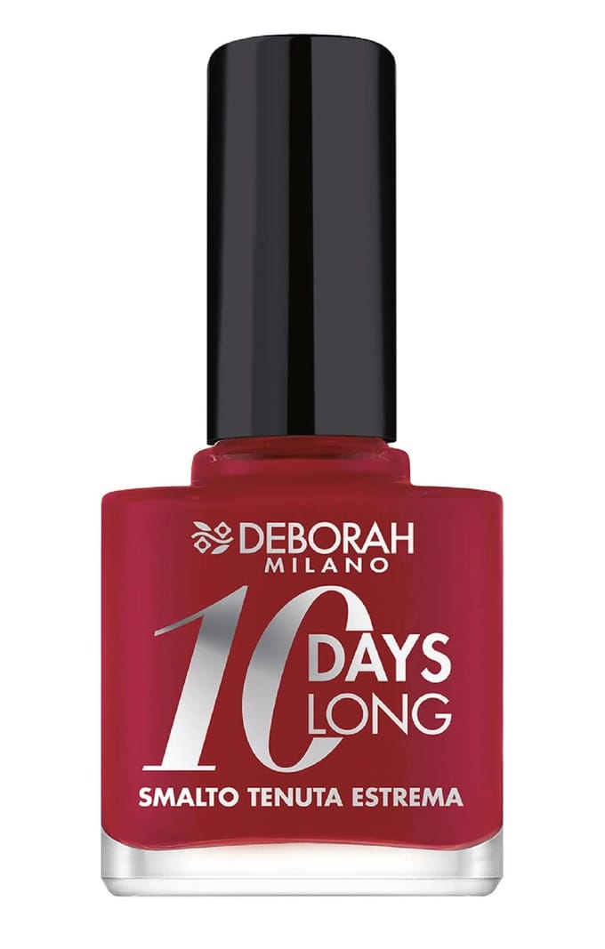 Deborah, 10 Dagen Lang, Nagellak, 886, Vintage Rood, 11 ml