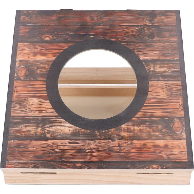 Cornhole Spel Set Draagbaar Opvouwbaar Interactief Waterbestendig Bonenzak Gooi Spel voor Feest Camping Buiten Achtertuin gray