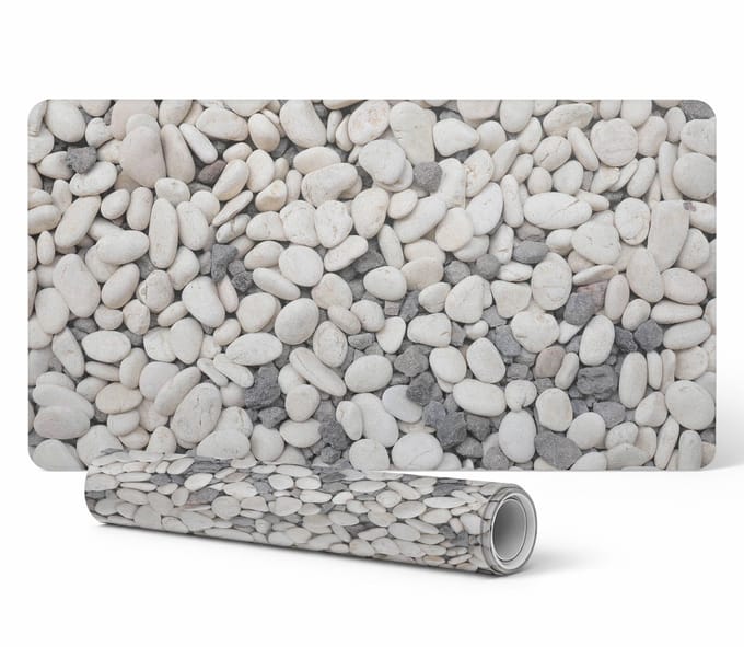 Antislip bureauonderlegger met decoratieve steentjes 90x45 cm