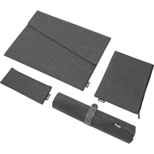 Sigel Bundle   Notebook Case L   Organizer Set   Desk Mat Tas voor accessoires Geschikt voor max. (laptop): 39,6 cm (15,6) Donkergrijs