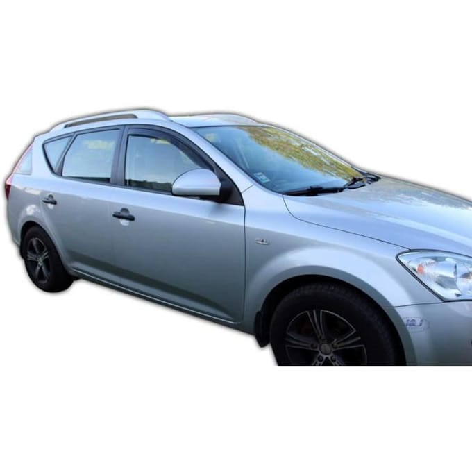 Déflecteurs d'Air - JJ AUTOMOTIVE - Kia Ceed 5P 2007-2011 - Fumé - 2pcs - Installation facile
