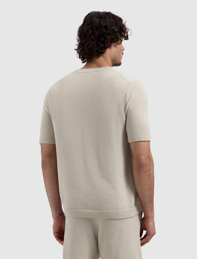 Pure Path Trui Towel Soft Boucle Knitted 26010819 46 Sand Mannen Maat - L