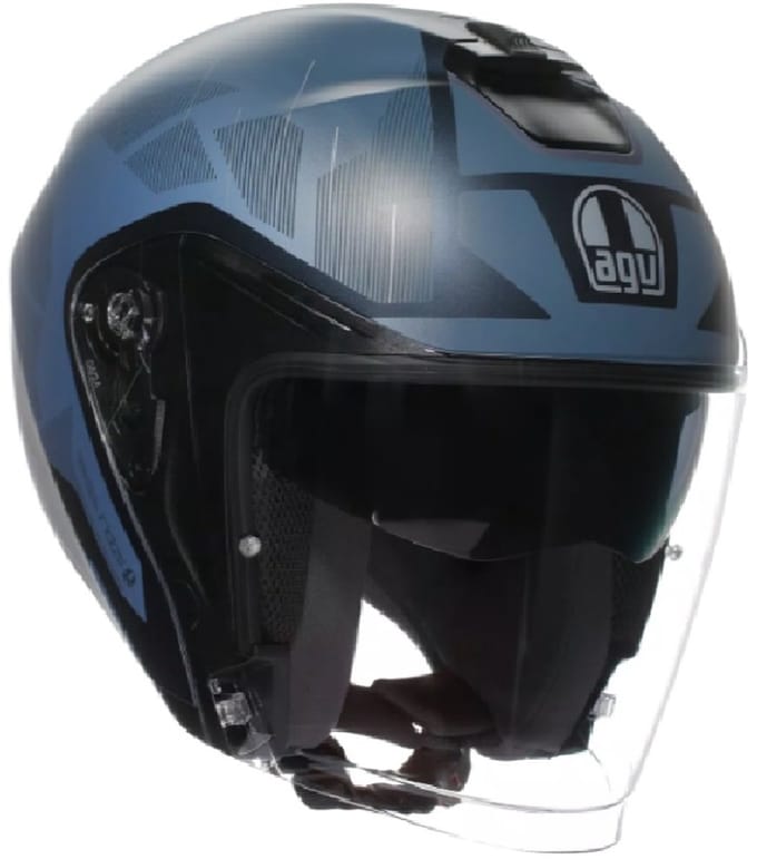 AGV Irides Trieste Grijs Blauw Jethelm - Helm