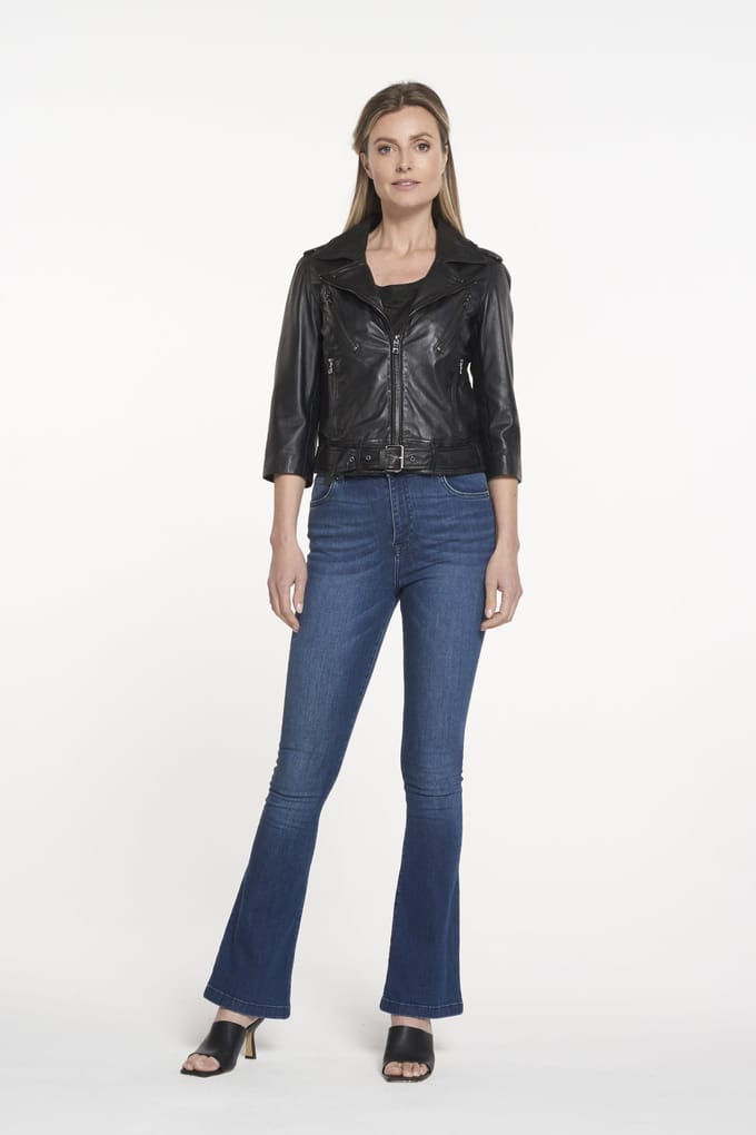 Ibana Kate Moss Black/black Größe: 34 | Lederjacken Outlet | Damen | Schwarz