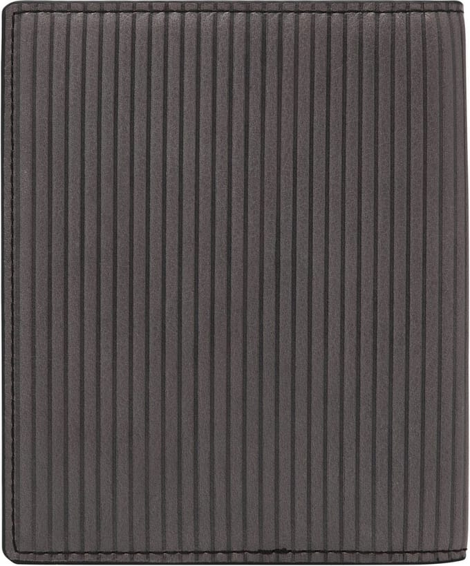 FOSSIL Leren Identiteitskaarthoesje Passport Holder Lead Gray Grijs