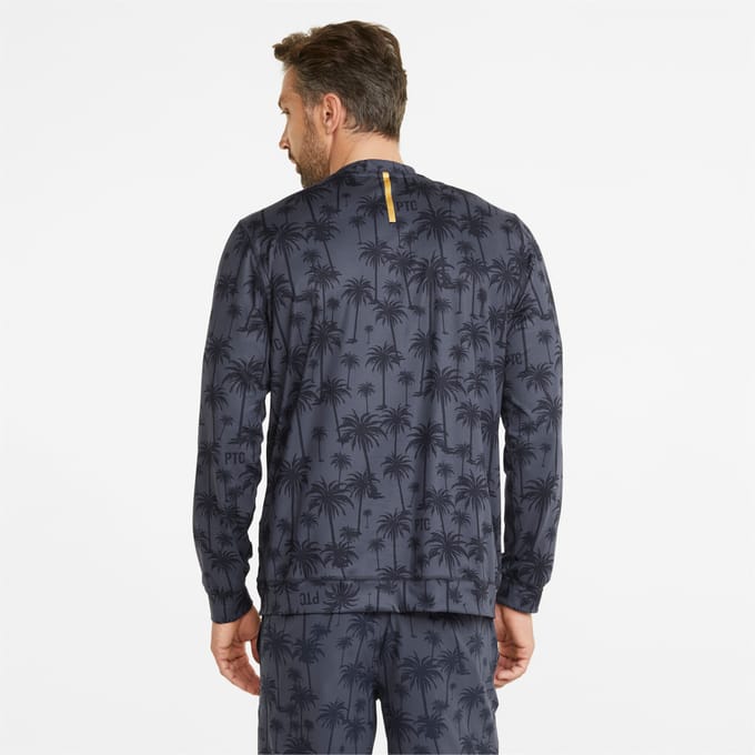 PUMA Heren PUMA x Palm Tree Crew Lichtgewicht Crew Hals Golf Sweatshirt