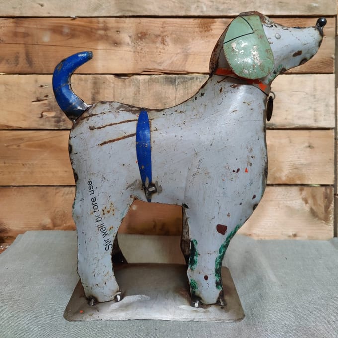 Dog Bella old iron