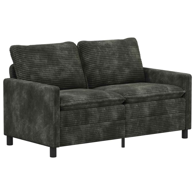 vidaXL - Bank - Antracietkleurig - 156 - x - 81 - x - 87,5 - cm - Polyester