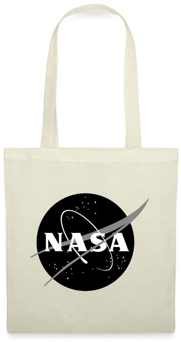 NASA zwart-wit klassiek logo Tas Van Stof Schoudertas