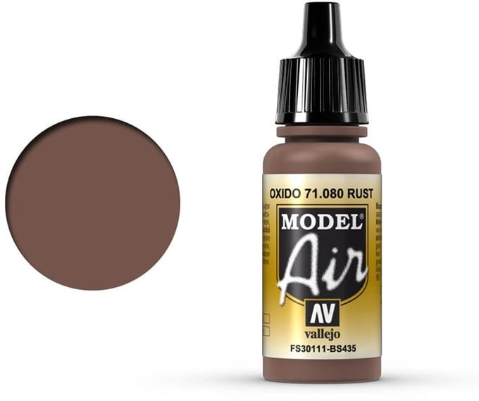 Vallejo Hobbyverf Acrylverf - 71080 Model Air Rust - Acryl Verf flesje - 17 ml