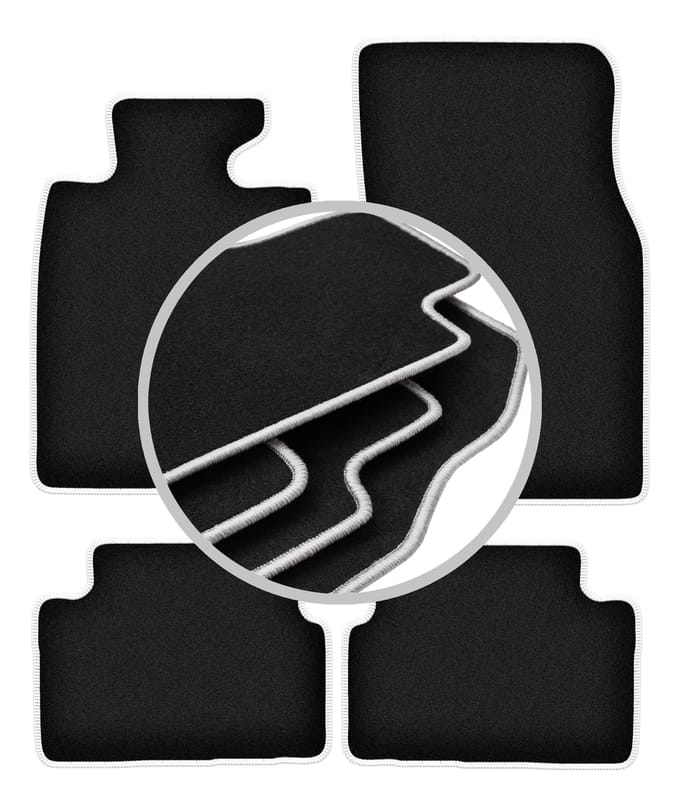 CARLUX-SILVER automatten voor: Mini Clubman R55 hatchback (2006-)
