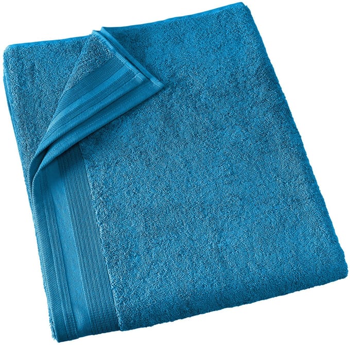 De Witte Lietaer Badlaken Contessa, Lagoon Blue - 100 x 150 cm - Katoen