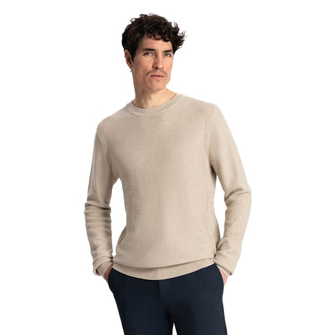 Dstrezzed Pullover Beige Melange - Maat M - Heren - Pullovers
