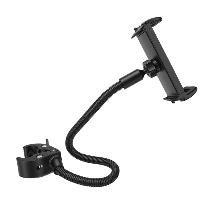 Zwanenhals Telefoonhouder Flexibele Verstelbare Arm Telefoonbevestiging Compatibel met Kinderwagen Fiets Meeste Stuur gray