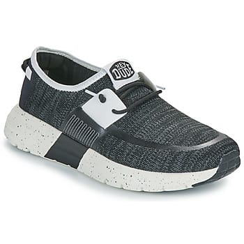 HEYDUDE - Sirocco Sport Mode Heren Sneakers Black/White - Maat 40