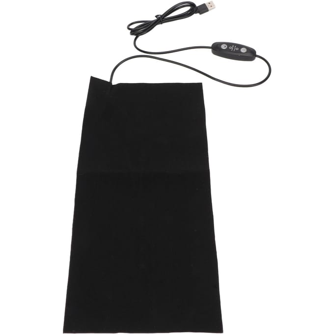 USB Verwarmingskussen 9W 5V 2A Verstelbaar 5 Standen Vibratie Massage Wasbaar Opvouwbaar Elektrische Doek black