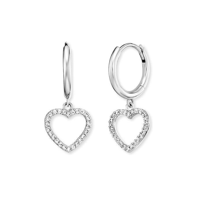 Engelsrufer Oorhangers ERE-HEARTSHINY-ZI-CR