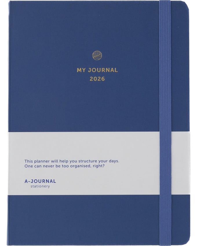 My Journal - Agenda 2026 - A5 - 1 week op 2 pagina's - Donkerblauw