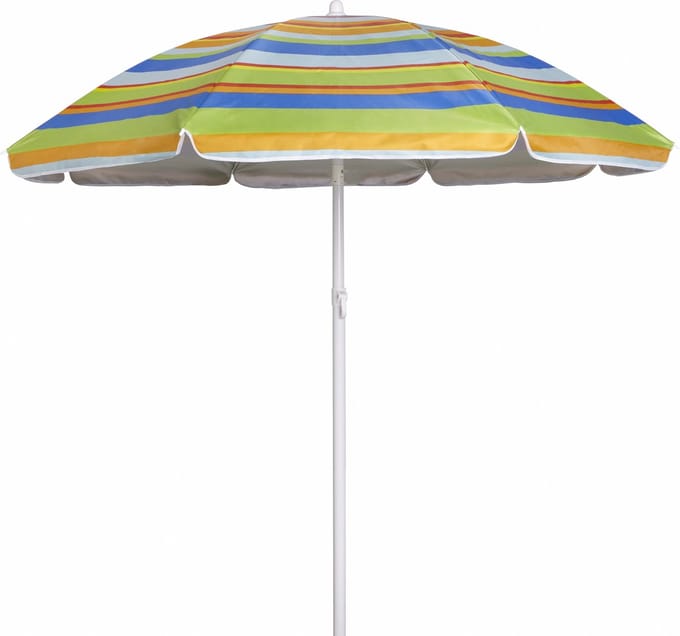 Zoem Parasol Extra Strong Groen/Blauw – Inclusief Parasolhouder & Draagtas – Ø 160 cm