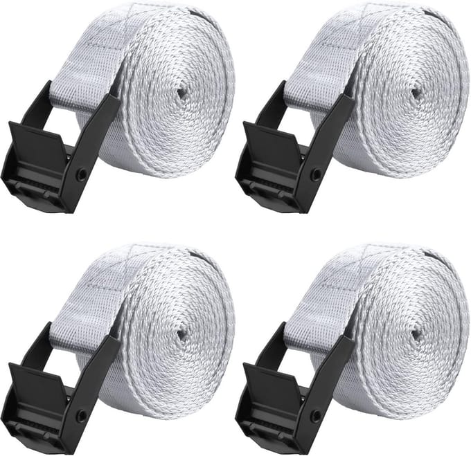 Robuuste Ratel Spanbanden Set - 4 Stuks, 3 Meter Lengte
