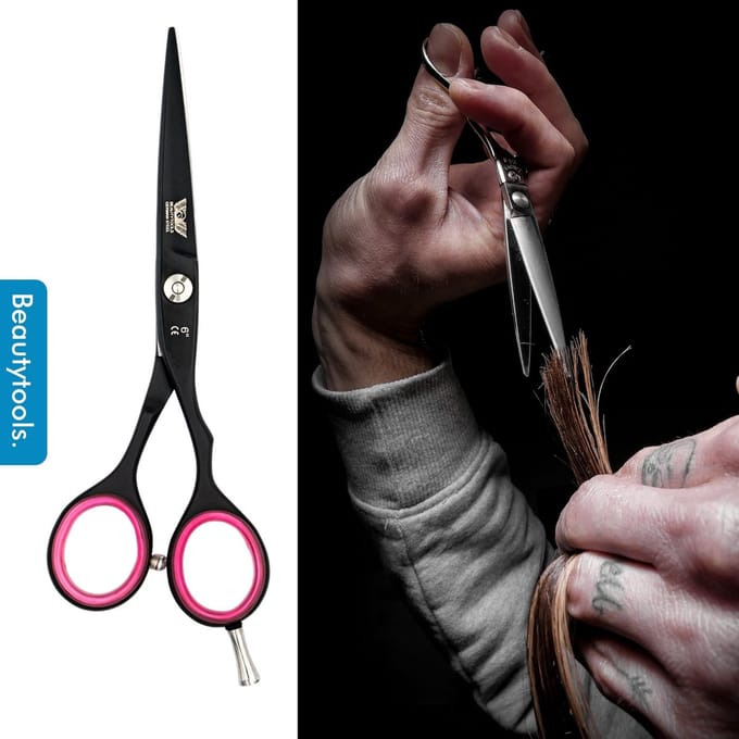 Beautytools GERMAN LINE Kappersschaar/Professionele Knipschaar Rechtshandig - BlackBeast SliceCut (6 Inch)
