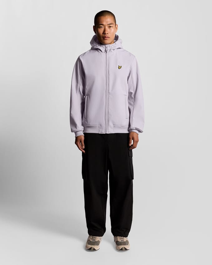 Lyle & Scott Fleece back softshell - ash lilac