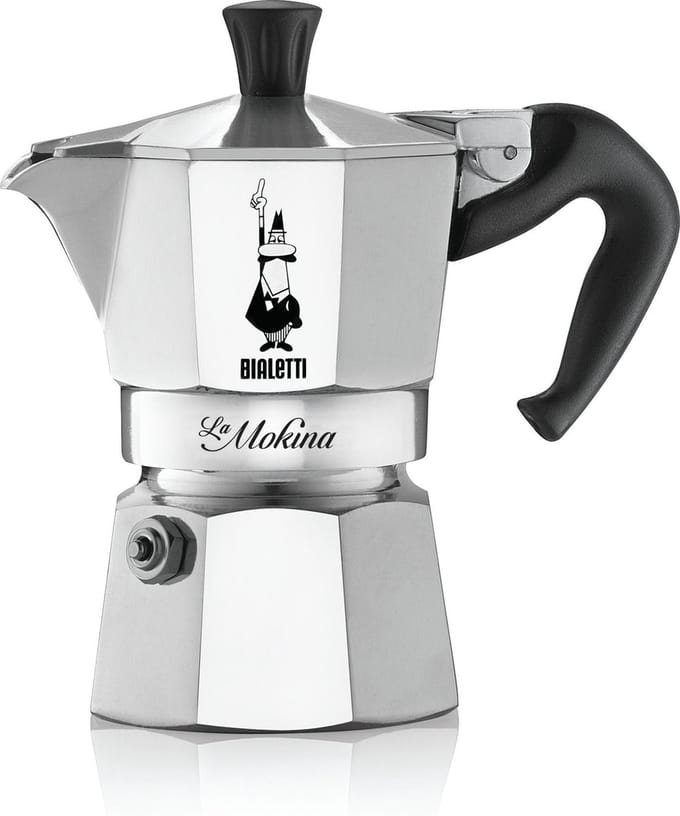 Bialetti La Mokina 0,04 l Aluminium, Zwart