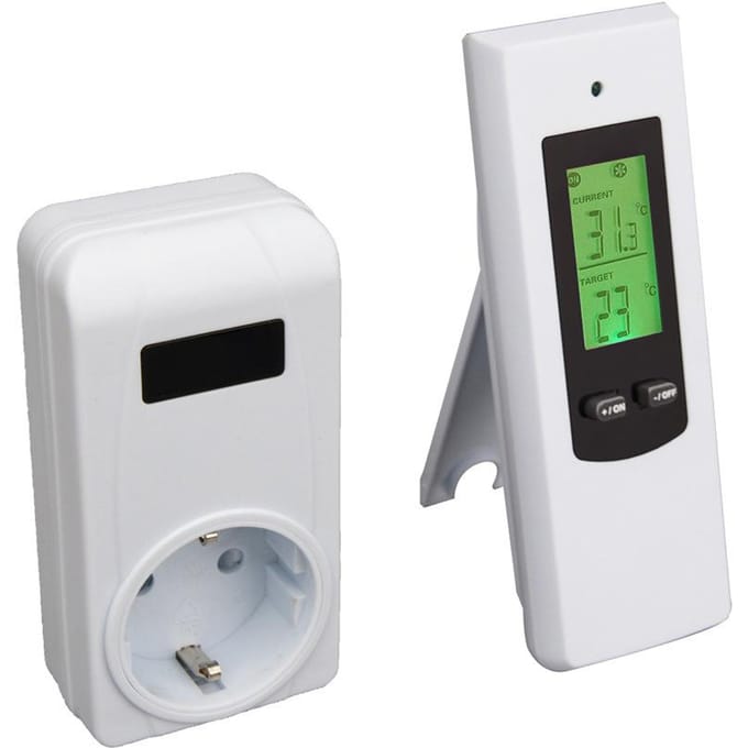 Huishoudelijke draadloze thermostaatcontroller en stopcontactenset Verwarming Koelmodi Objecttemperatuur EU Plug veelkleurig