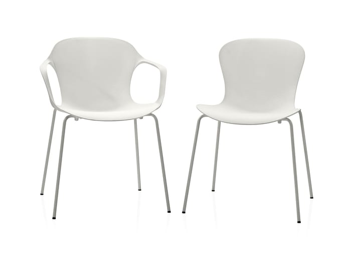 Fritz Hansen - Nap stoel met armleuningen - wit