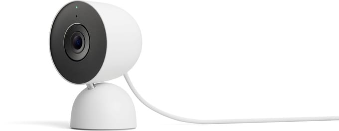 Google Nest Cam Indoor - Beveiligingscamera - Wired - 3nd Gen - Snow