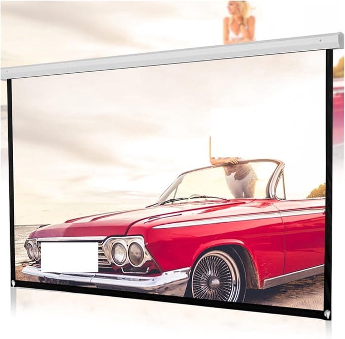 Projectiescherm - HD Scherm - Thuisbioscoop Creëren - Opvouwbaar Canvas - 60 inch - Wit