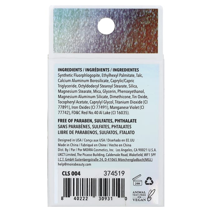 Moira Beauty, Chroma Light Shadow, 04 Summer Dream, 1,4 g (0,05 oz) gray