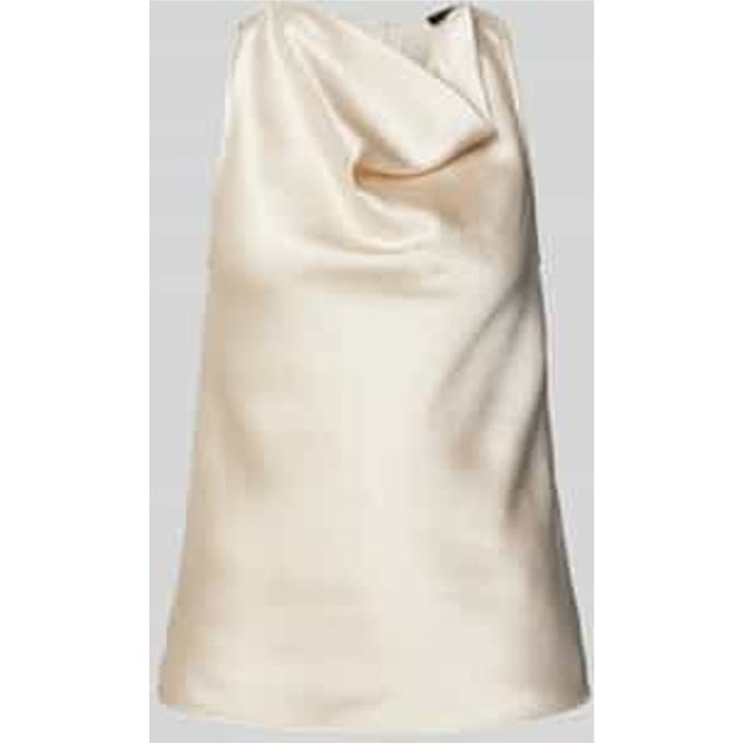 Regular fit blousetop met cascadehals, model 'Ziam'