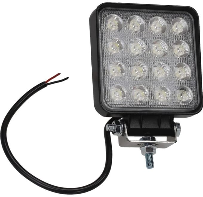 DMP verstraler led 12v 16 leds univ zwart