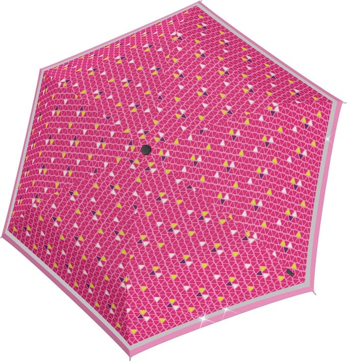 Knirps Rookie Zak paraplu 22 cm - 90cm Diameter - triple pink reflective