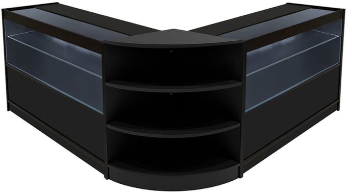 Andromeda led-winkeltoonbankset - zwart - lm60 & 2xc1200