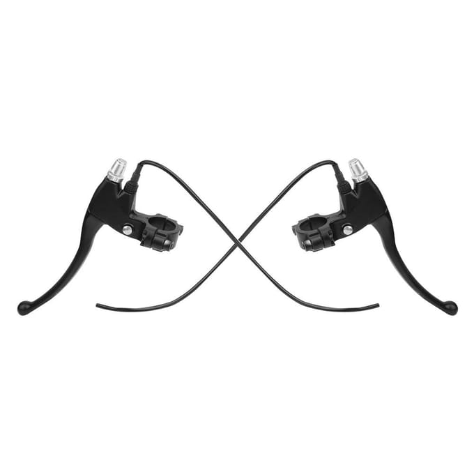 1 Paar Elektrische Fiets E-Bike Achterremhendel Stuurhandvatten Montage (Zwart) black