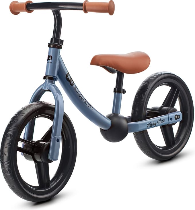 Kinderkraft 2WAY NEXT - Loopfiets - Verstelbaar - Grote Schuimwielen - Blauw