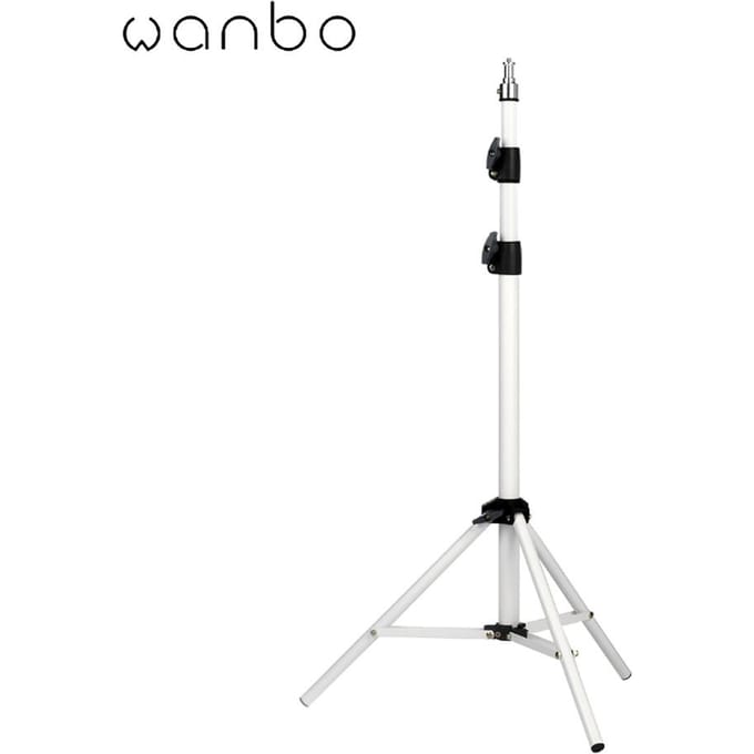 Wanbo-projector Universeel statief Draagbaar 30170cm Verstelbare hoogte / 3-sectie statief / 360 graden weergave / Versterkt statief voor Wanbo-projector wit