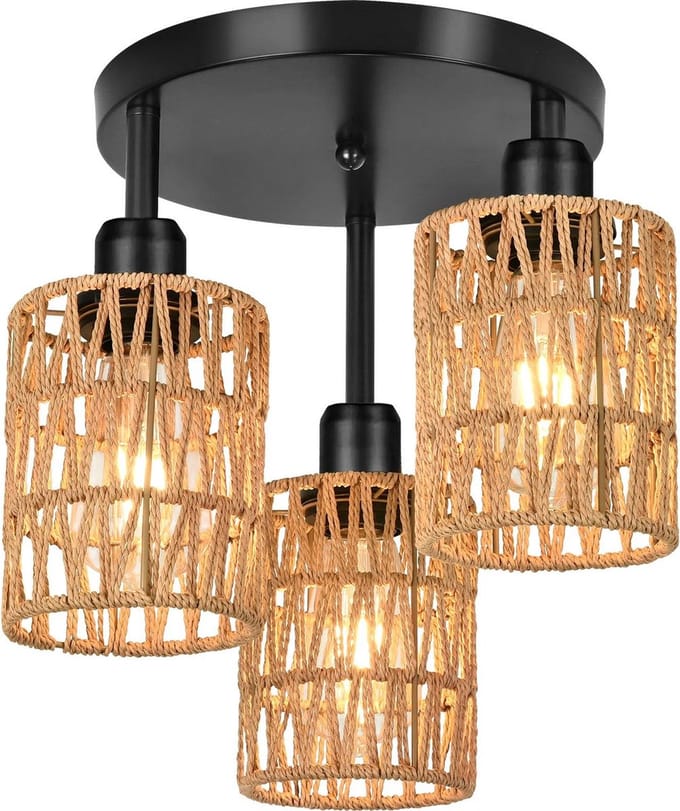 Toolight App1624-3C Plafonnière Beige 30X30X32Cm