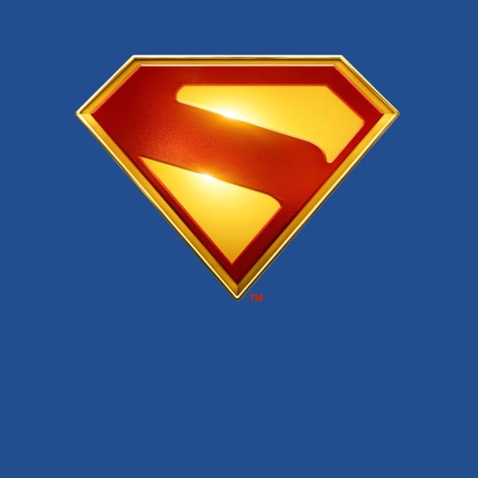DC Comics Superman 3D Superman Logo Unisex T-Shirt - Blue - M