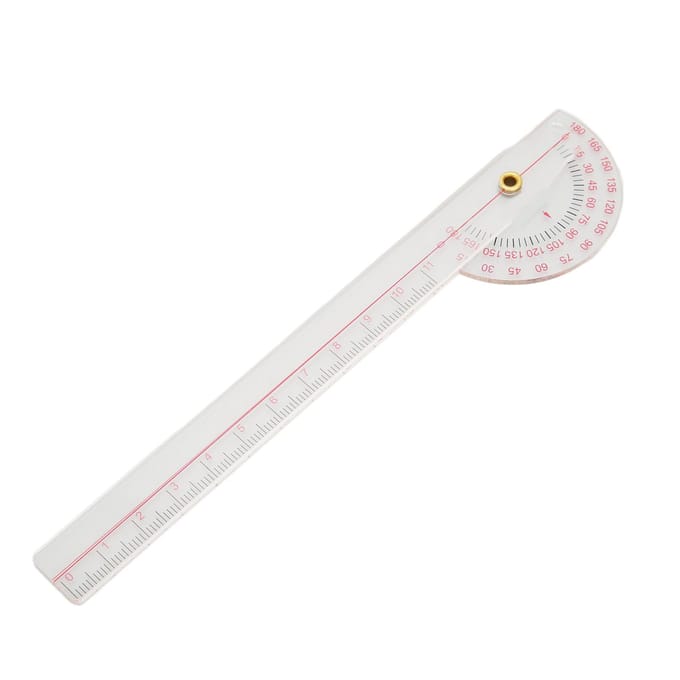 Gezamenlijke Goniometer 360 Graden Nauwkeurige Meting Spinale Curvatuur Goniometer Tool voor Knie Elleboog white
