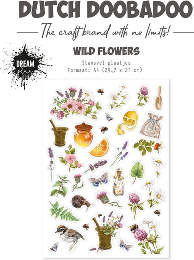 Dutch Doobadoo Stansvel Wild Flowers A4 474.007.027 (01-24)