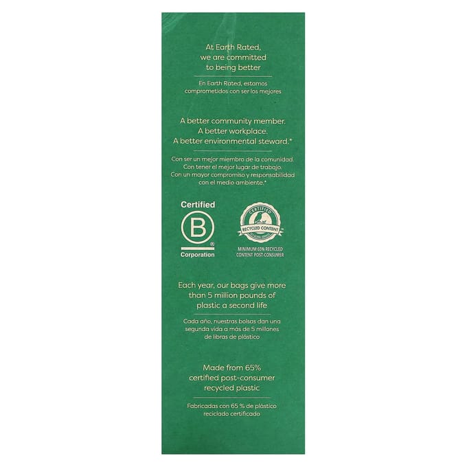 Earth Rated, Sacs à Déjections Canines, Non Parfumés, Paquet de 300 blue
