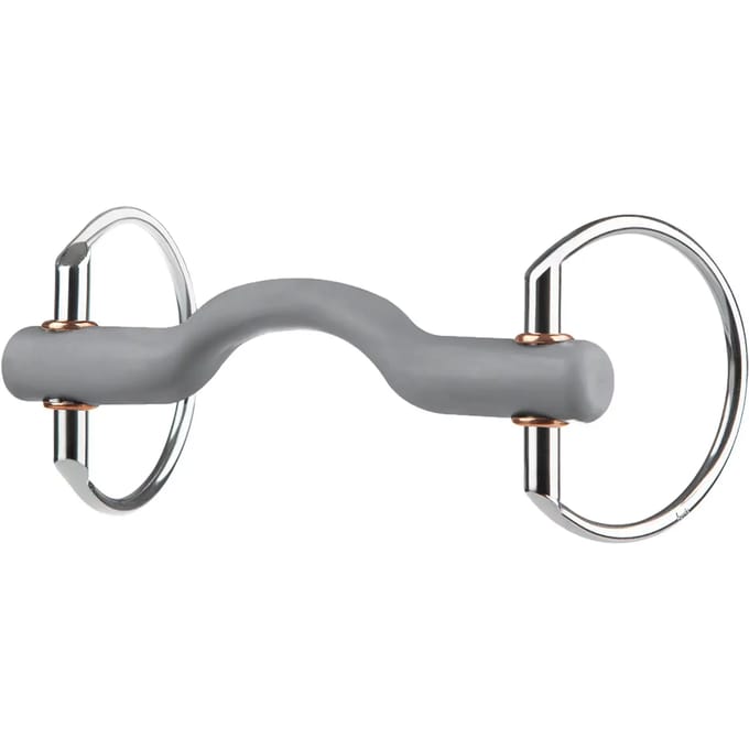 Beris Eggbut Tongue Arc Hard Paard Bit 7.5 Cm Zilver 14 cm