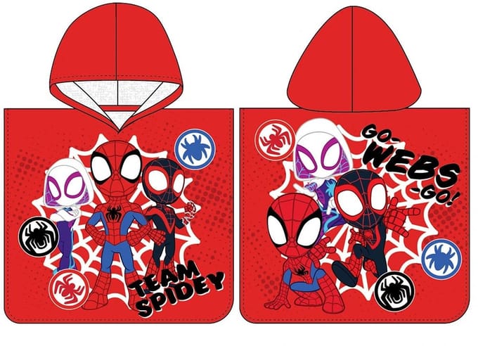 Spiderman Team Spidey strandhanddoekponcho 50x115 cm