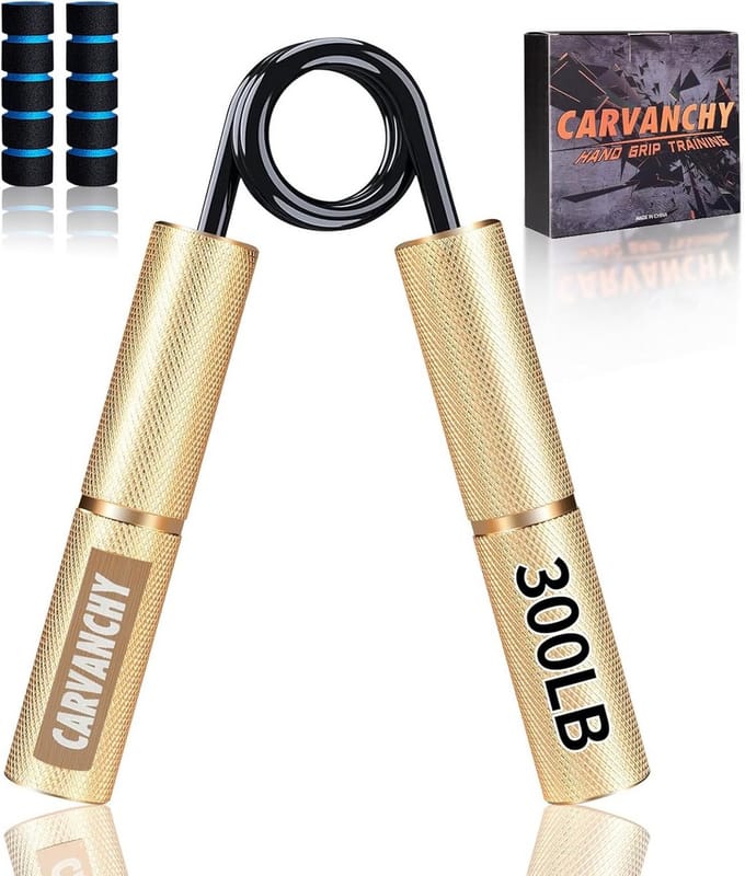 Grip Kracht Trainer - Hand Versterker - Kracht Training - 300 LB Weerstand - 16 cm - Goud