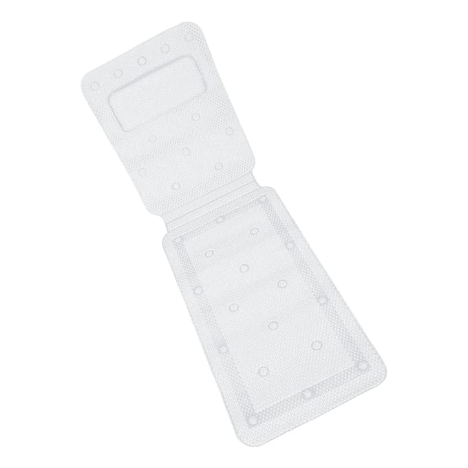 Volledig Lichaam Spa Bad Matras Kussen Zacht Gewatteerde Badmat met Ademend white