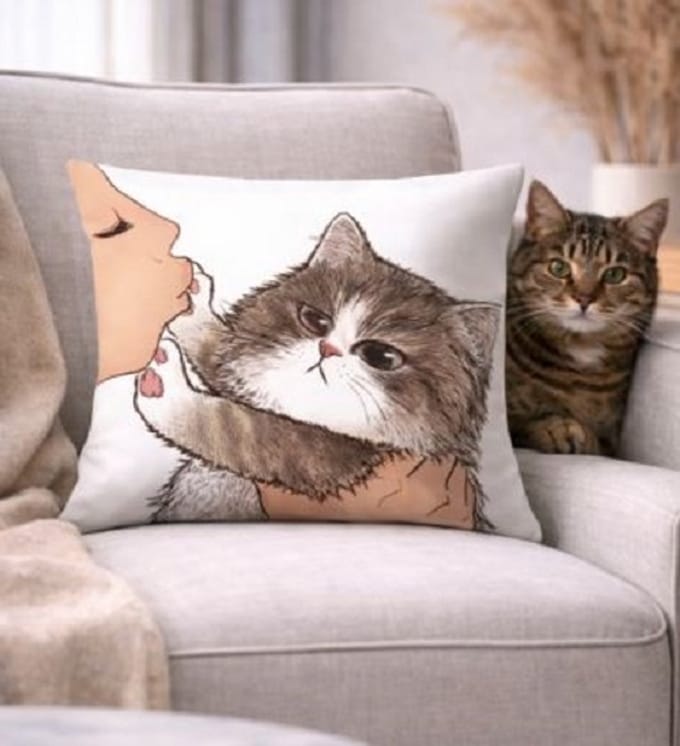 Purrfect Mood Collection kussenhoes - 45x45 cm