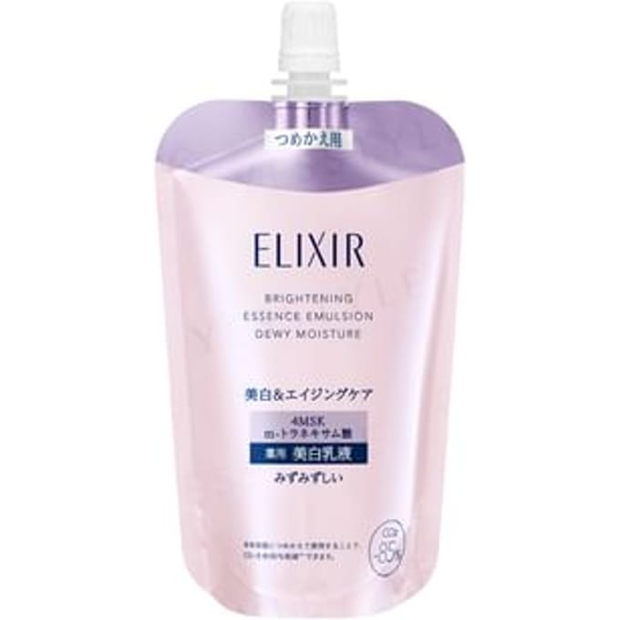 Shiseido - Elixir Brightening Essence Emulsion Dewy Moisture Refill 110ml